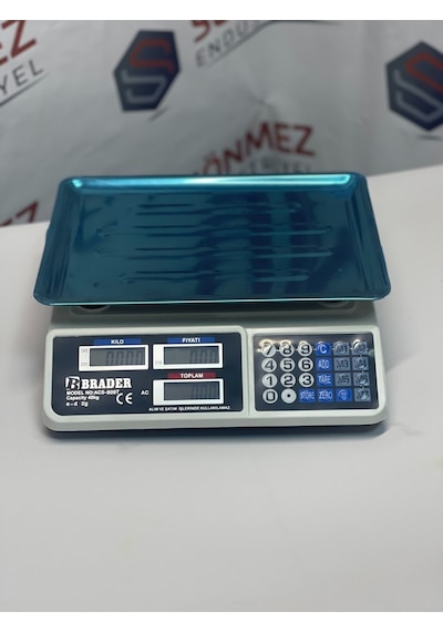 Sönmez Endüstriyel Elektronik Terazi Market Manav Terazi 40 Kg Tartım Terazi