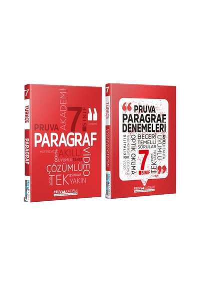 Pruva Akademi 7.sınıf Paragraf Soru Bankası Ve Deneme Seti 2 Kitap
