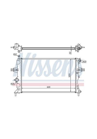 AUTOLUX 1300189 Su Radyatörü Mekanik Mt 600X377 Mm Opel Astra G F69 1.4 16V 98 -