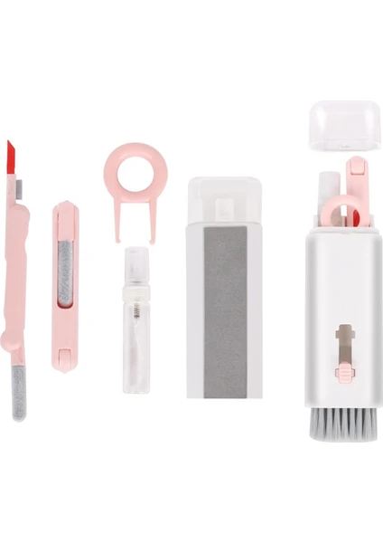 Rever 7in1 Çok Amaçlı Temizlik Kiti Telefon, Ekran, Laptop, Klavye, Telefon, Kulaklık Apple Uyumlu Airpods Temizleyici