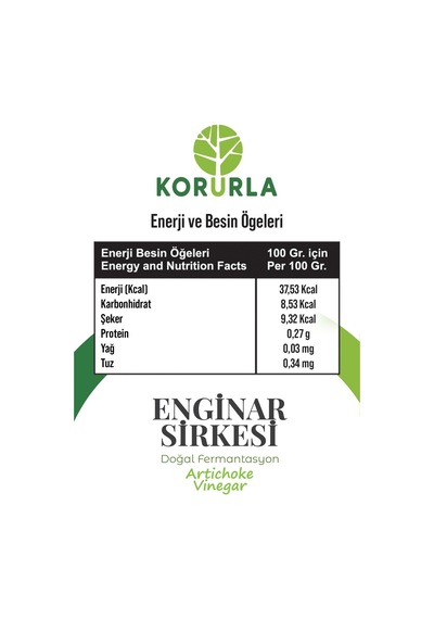 Enginar Sirkesi Doğal Fermantasyon 500 Ml