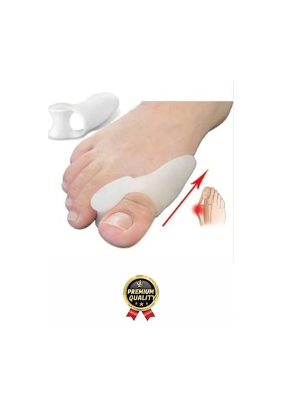 Yüksek Kalite Yumuşak Halluks Valgus Makaralı Bunyon Silikon Ayak Başparmak Kemik Koruyucu 1 Çift