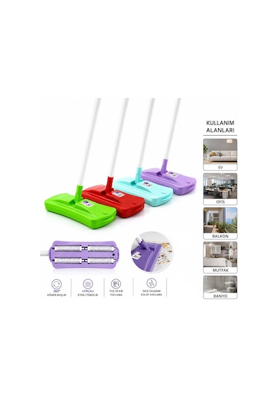Pamir Pmr-301 Gırgır Süpürge 4x4 - Plastik Saplı Renkli- 28'li Paket Diğer