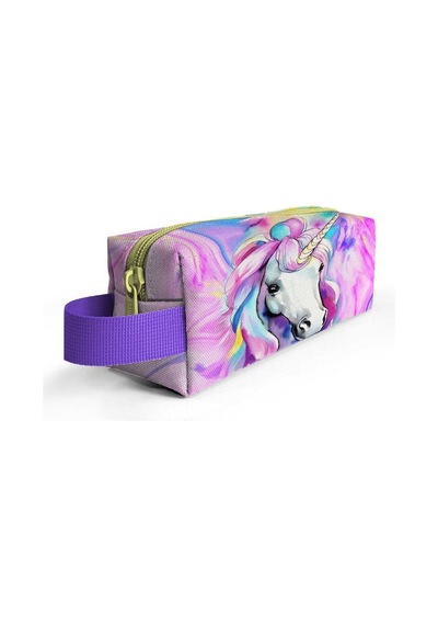 Coral High Kids Renkli Unicorn Desenli Kalem Çantası 22074 Çok Renkli
