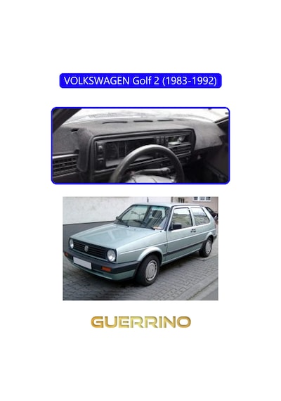 Volkswagen Golf 2 1983-1992 Torpido Koruma Halısı Mavi Kenar