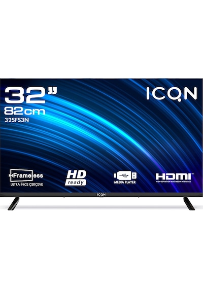 Icqn 32IFS3N 32" 82 Ekran HD Uydu Alıcılı TV