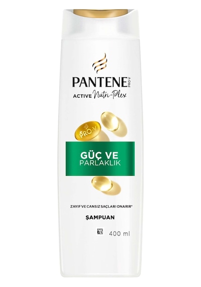 Pantene Güç Ve Parlaklık Şampuanı 400 Ml Beyaz