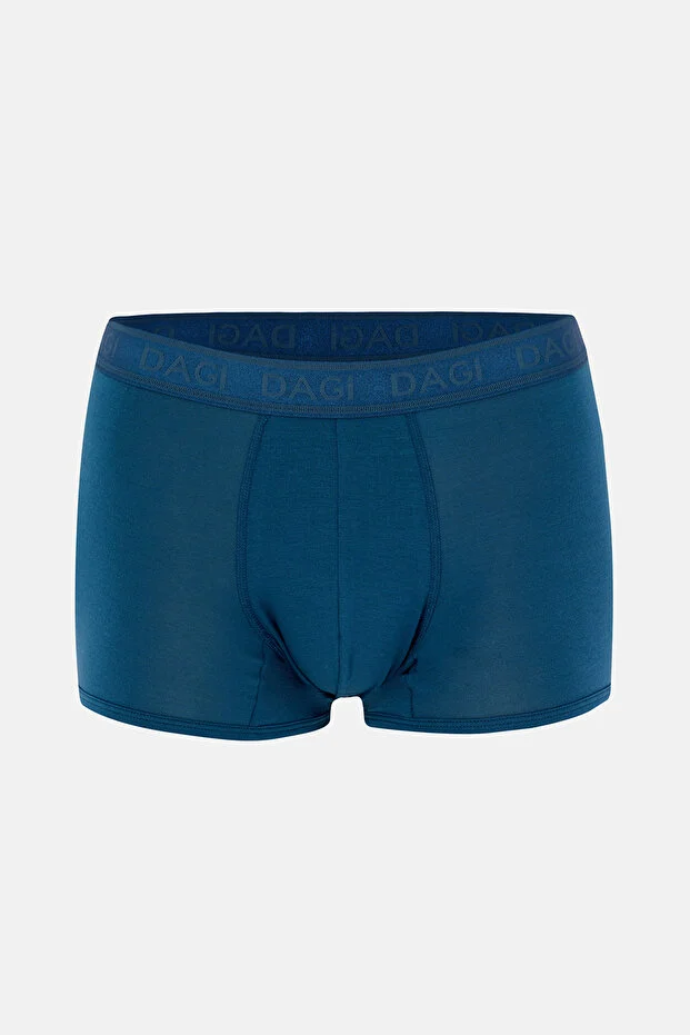 Dagi Erkek Mavi Siyah 3^lü Desenli Micro Modal Boxer- 4210ms Mavi - Siyah