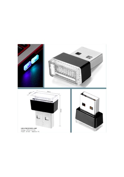 Omeniv 3 adet usb led lamba laptop otomobil notebook ambiyans