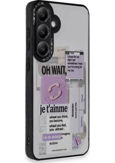 Newface Samsung Galaxy UyumluA15 4g Kılıf Mirror Desenli Kapak - Mirror - 4 Şeffaf