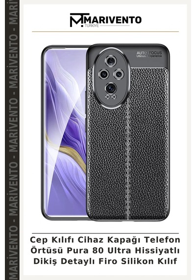 Cep Kılıfı Cihaz Kapağı Telefon Örtüsü Pura 80 Ultra Hissiyatlı Dikiş Detaylı Firo Silikon Kılıf