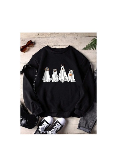 Tarzsokak Halloween Print Siyah