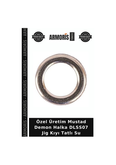 Özel Üretim Mustad Demon Halka Dlss07 Jig Kıyı Tatlı Su No:6 - 7li