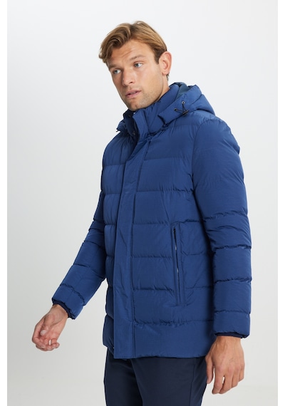AC&Co / Altınyıldız Classics Erkek Mavı Standart Fit Normal Kesim Çıkma Kapüşon Yaka Yan Cepli Mont Mavı Mavi AC&Co / Altınyıldız Classics Erkek Mavı Standart Fit Normal Kesim Çıkma Kapüşon Yaka Yan Cepli Mont Mavı Mavi