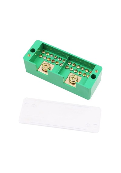 Elektrikli Bağlantı 220 V 20 A Kutu Elektrikli Kablo Konnektörü Terminal Blokları 2 Giriş 12 Çıkış
