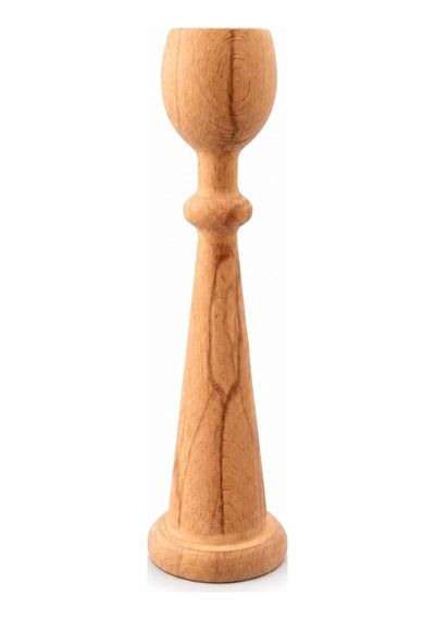 Ham Ahşap Mumluk 40 Cm Boyanabilir Dekoratif Ahşap Mumluk Belirtilmemiş
