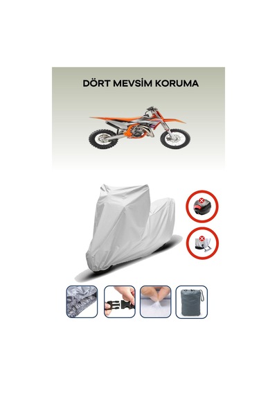 Ktm 65 Sx Gri Motosiklet Brandası Arka Çanta Uyumsuz