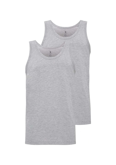 U.S. Polo Assn. Erkek Gri Melanj 2 Li Atlet 80188