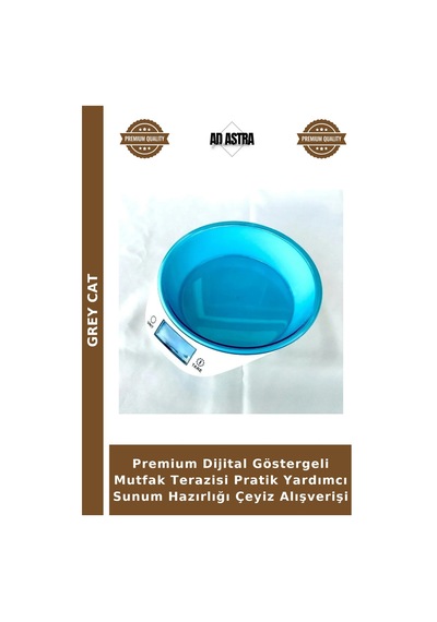 Premium Dijital Göstergeli Mutfak Terazisi Pratik Yardımcı Sunum Hazırlığı Çeyiz Alışverişi Çok Renkli