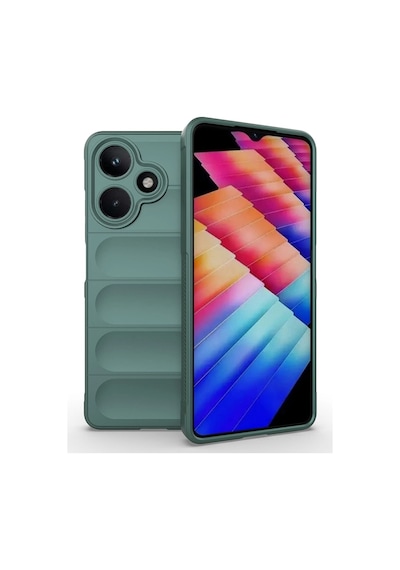 İnfinix Hot 30 Kılıf Esnek Tpu Oyuklu Arka Yüzey Tasarımlı Lopard Etnik Silikon Kapak