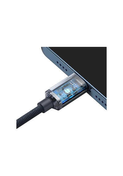 Baseus Crystal Shine 20 W Type-C to Lightning Şarj Kablosu 120 CM Siyah