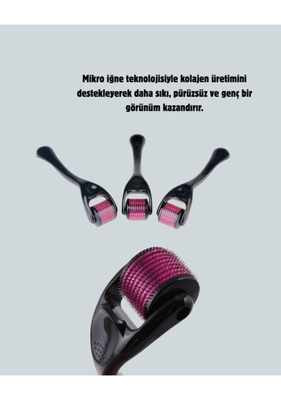 Zenvia Titanyum Mikro İğneli Dermaroller 1 Mm Kırışıklık Ve Leke Karşıtı Znv2026