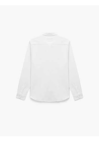 Koton Pamuklu Uzun Kollu Klasik Yaka Slim Fit Gömlek Beyaz 6sam60095hw