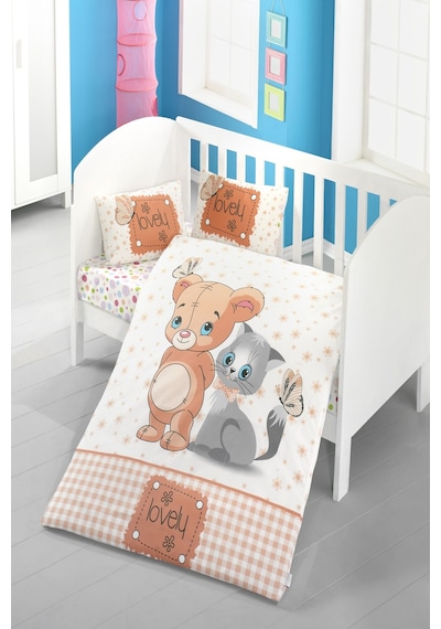 Komfort Home Bebek Nevresim Takımı %100 Pamuk Victoria Çok Renkli