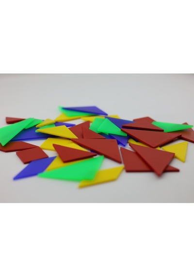Luga Atölye Renkli Tangram Seti Zeka Geliştiren Eğlenceli Bulmaca