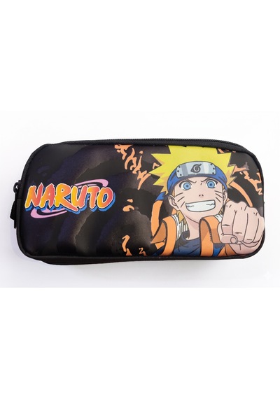 Naruto 2 Bölmeli Kalemlik Siyah