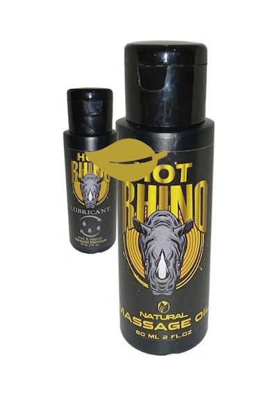 Hot Rhino Erotikmasaj Yağı 60 Ml + 60 Ml Kayganlaştırıcıjel