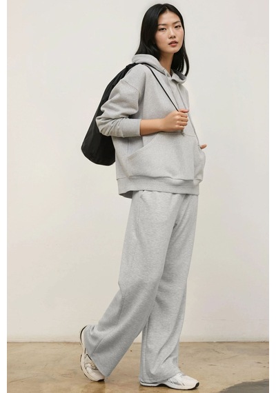 Hiccup Oversize Kapüşonlu Sweatshirt Gri