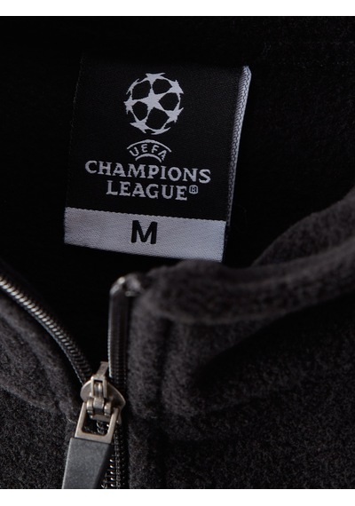 Galatasaray Ucl Erkek Yarım Zip Sweatshirt E252226 Siyah