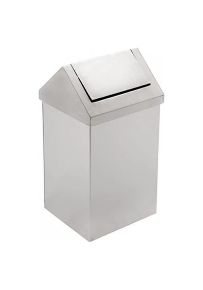 Dayco 430 Kalite Sallanır Kapaklı Çöp Kovası 80 L 32x32x90 Cm Gri