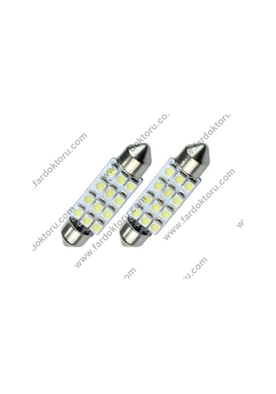 39Mm Beyaz 12 Smd Sofit Oto Led İç Aydınlatma Ampulü