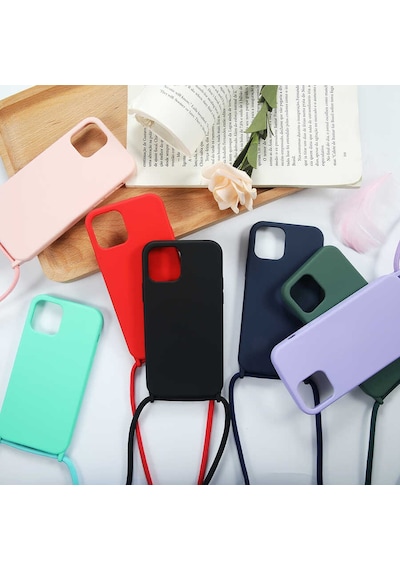 Apple Uyumlu iPhone 12 Pro Max Kılıf Zore Ropi Kapak Kırmızı
