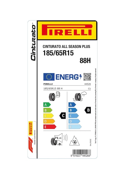 Pirelli 185/65R15 88H Cinturato All Season Plus 2025