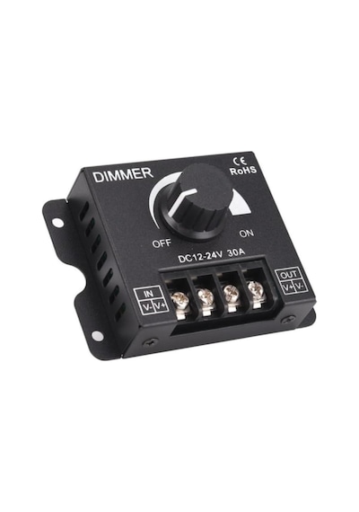 12v 24v 30a Led Sürücü Dimmer 360w 720w Led Sürücü Voltaj Ayarlı Ampul Şerit Işık Parlaklık Kon