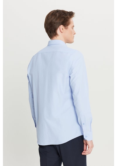 AC&Co / Altınyıldız Classics Ütülemesi Kolay Slim Fit Dar Kesim Klasik Yaka Pamuklu Erkek Gömlek Açık Mavi