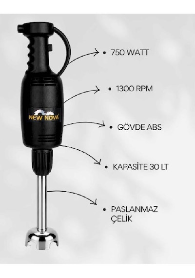Endüstriyel El Blender Ve El Mikseri, S25 Pro Combi, 25 Cm
