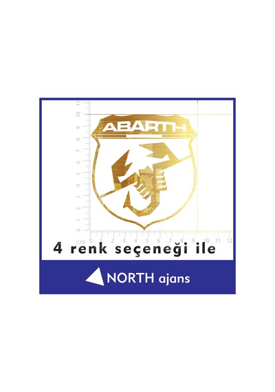 Altın Araç Sticker Etiketleri 10cm Model 40