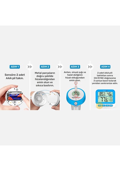 Thermopro Tp211b Yüzen Kablosuz Su Geçirmez Sensör+monitör Havuz Sıcaklık Termometresi