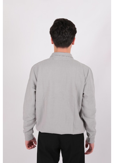 Five Pocket Fp24b2105 Erkek Dik Yaka Çıt Çıtlı Sweatshirt Gri