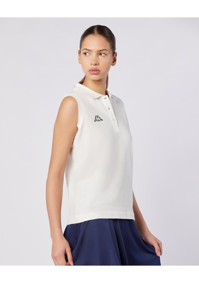 Kappa Tennis Wws Slim Tur Kadın Beyaz Regular Polo Yaka Tişört