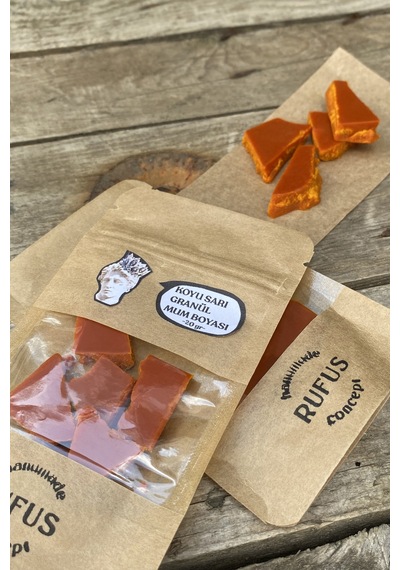 Rufus Concept Koyu Sarı Granül Mum Boyası ( 20 gr )