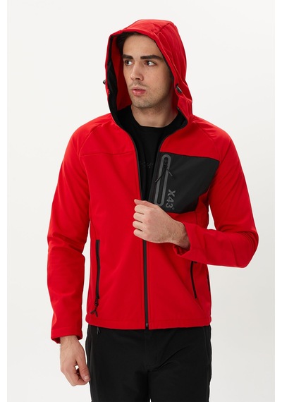 Exuma Erkek Kırmızı Softshell Mont 2011120-657 657-red