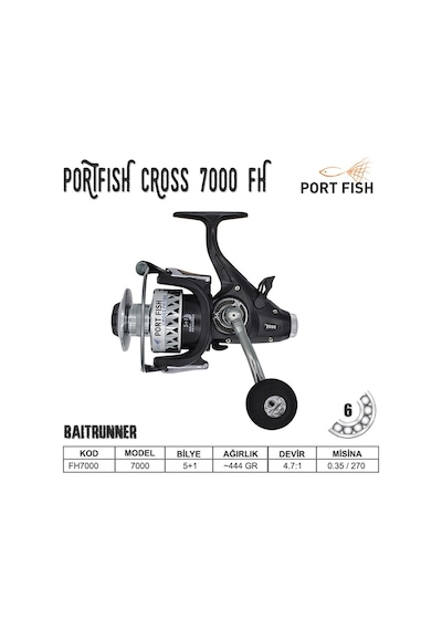 Portfish Cross Fh 7000 Baitrunner Olta Makinası