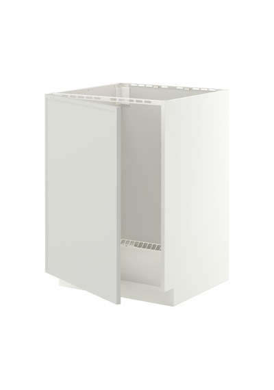 Eviye Dolabı , Aspudden Açık Gri, 60x60 Cm, 1 Kapaklı Eviye Dolabı , Aspudden Açık Gri, 60x60 Cm, 1 Kapaklı
