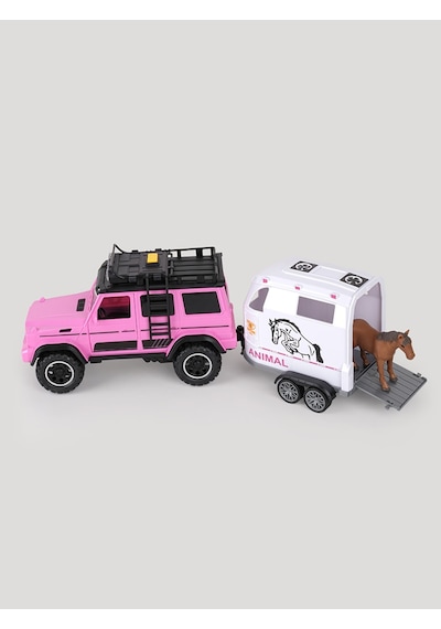 Let's Be Child Drive Sesli Ve Işıklı Pikap Ve At Karavanı - Standart Çok Renkli