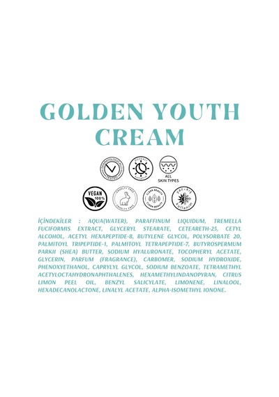 Hyaluronik Asit Içeren  Kremi - Golden Youth Cream